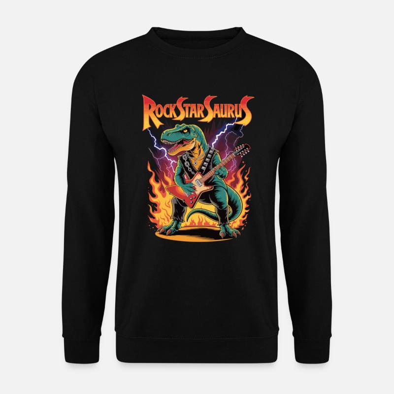 RockStarSaurus - Unisex Pullover - Schwarz