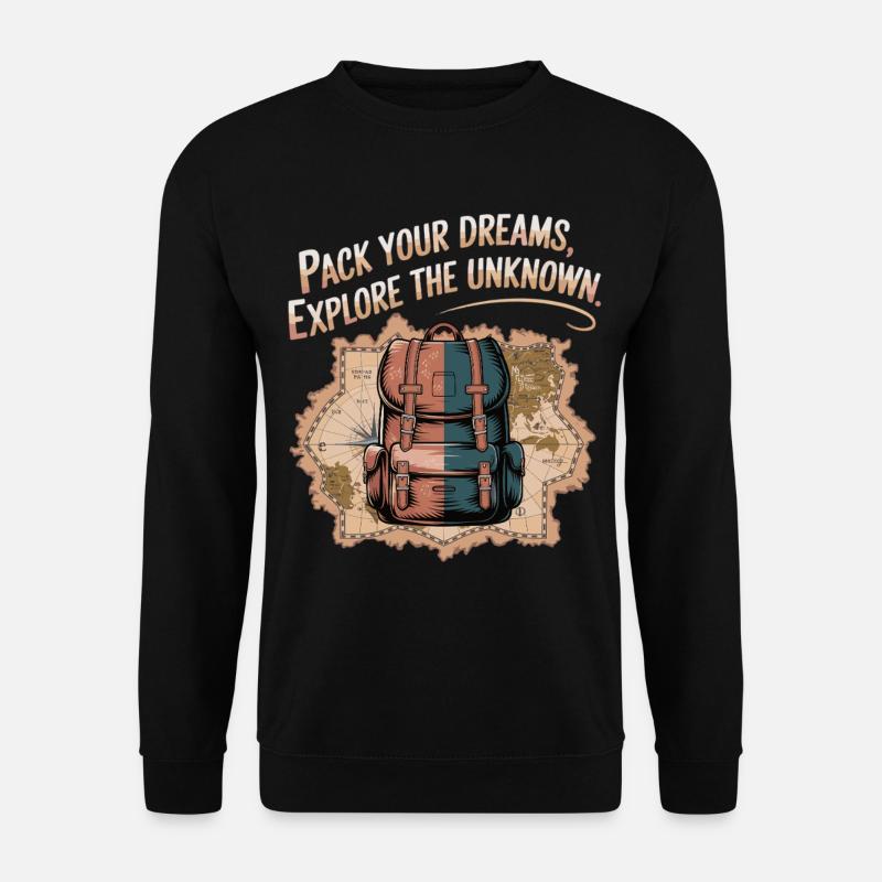 Grab dreams, experience adventures - Unisex Sweatshirt - black