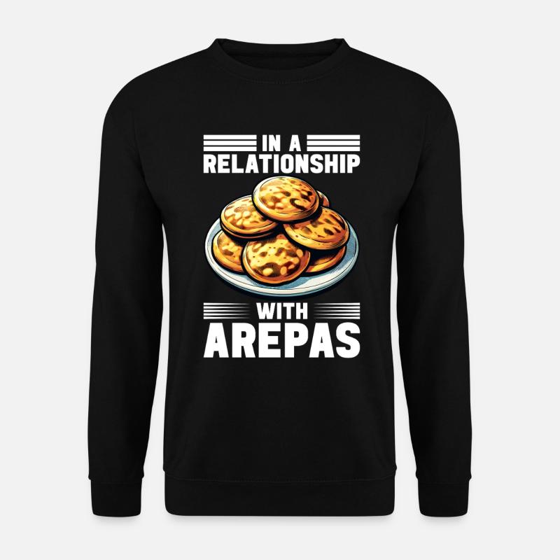Venezolanische Arepas - Unisex Pullover - Schwarz