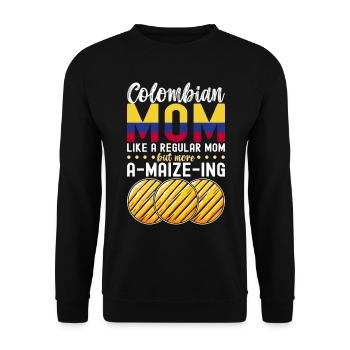 Venezolanische Arepas - Unisex Pullover - Schwarz - Vorne - Alina (178cm) & Michal (187cm)