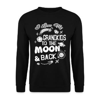 Father's Day I Love My Grandkids - Unisex Sweatshirt - black - Front - Alina (178cm) & Michal (187cm)