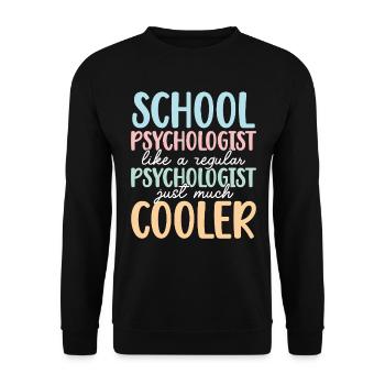 Psychologue scolaire Psychologie scolaire - Sweat-shirt Unisexe - noir - Devant - Alina (178cm) & Michal (187cm)