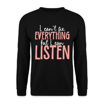 Psychologue scolaire Psychologie scolaire - Sweat-shirt Unisexe - noir - Devant - Alina (178cm) & Michal (187cm)
