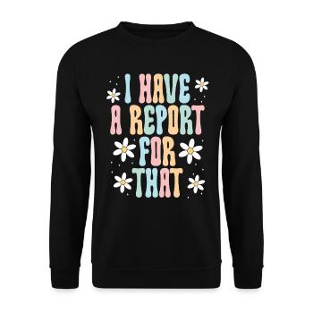 Psychologue scolaire Psychologie scolaire - Sweat-shirt Unisexe - noir - Devant - Alina (178cm) & Michal (187cm)