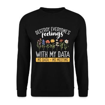 Psychologue scolaire Psychologie scolaire - Sweat-shirt Unisexe - noir - Devant - Alina (178cm) & Michal (187cm)