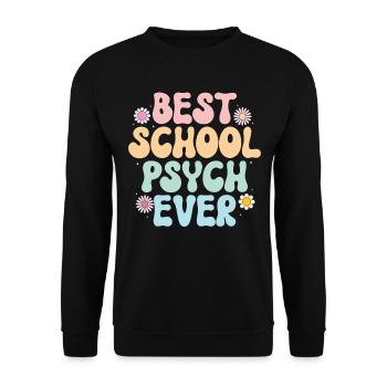 Psychologue scolaire Psychologie scolaire - Sweat-shirt Unisexe - noir - Devant - Alina (178cm) & Michal (187cm)