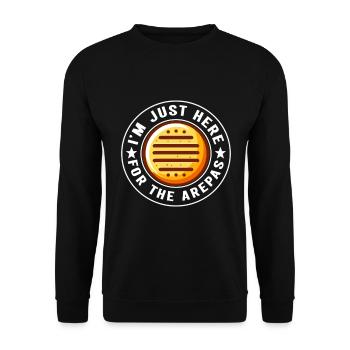 Venezolanische Arepas - Unisex Pullover - Schwarz - Vorne - Alina (178cm) & Michal (187cm)