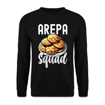 Arepas vénézuélienne - Sweat-shirt Unisexe - noir - Devant - Alina (178cm) & Michal (187cm)