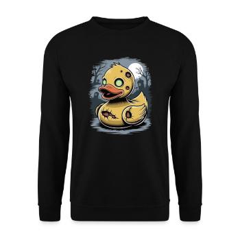 Zombie gummiente - Unisex Pullover - Schwarz - Vorne - Alina (178cm) & Michal (187cm)