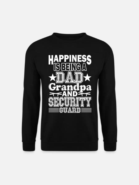 Security Guard Dad Grandpa - Unisex Sweatshirt - black
