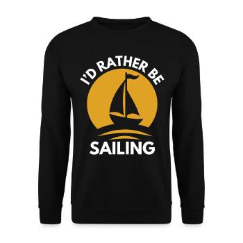 Voile Dicton Voile Humour Marin - Sweat-shirt Unisexe - noir - Devant - Alina (178cm) & Michal (187cm)