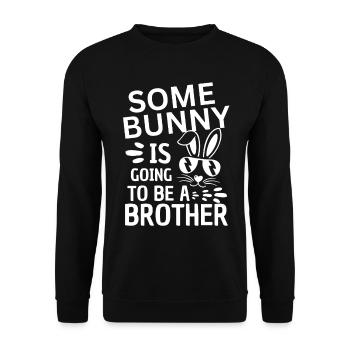 Drôle de frère disant Pâques - Sweat-shirt Unisexe - noir - Devant - Alina (178cm) & Michal (187cm)