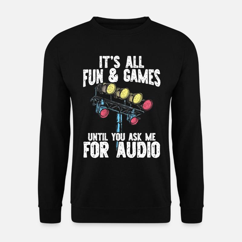 Lichttechniker Beleuchtungstechniker Lichttechnik - Unisex Pullover - Schwarz