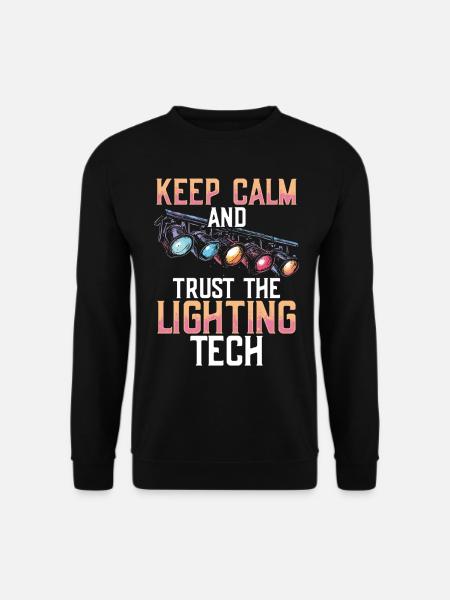 Technicien d'éclairage Technicien d'éclairage Technologie de l'éclairage - Sweat-shirt Unisexe - noir