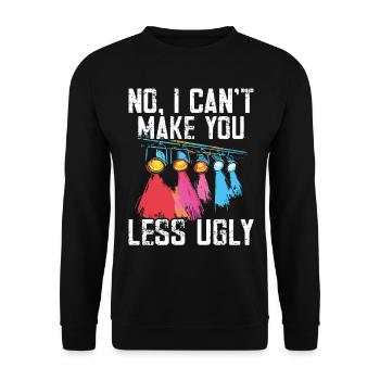 Lighting technician Lighting technician Lighting technology - Unisex Sweatshirt - black - Front - Alina (178cm) & Michal (187cm)