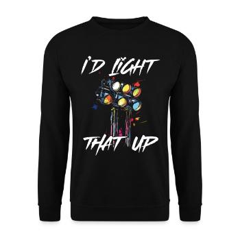 Lighting technician Lighting technician Lighting technology - Unisex Sweatshirt - black - Front - Alina (178cm) & Michal (187cm)