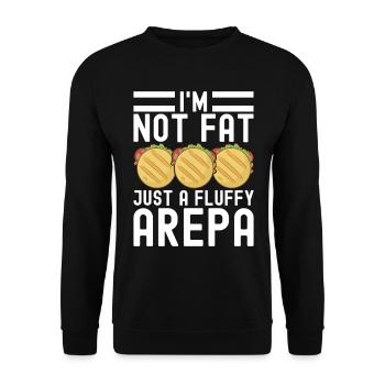 Venezolanische Arepas - Unisex Pullover - Schwarz - Vorne - Alina (178cm) & Michal (187cm)