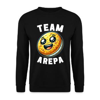 Venezolanische Arepas - Unisex Pullover - Schwarz - Vorne - Alina (178cm) & Michal (187cm)