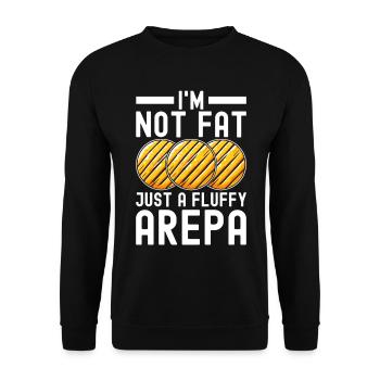 Venezuelan Arepas - Unisex Sweatshirt - black - Front - Alina (178cm) & Michal (187cm)