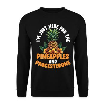 Infertility awareness IVF fertilization - Unisex Sweatshirt - black - Front - Alina (178cm) & Michal (187cm)