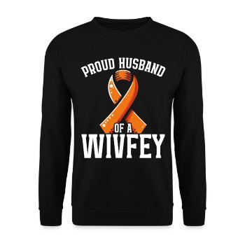 Awareness of Infertility IVF Fertilization - Unisex Sweatshirt - black - Front - Alina (178cm) & Michal (187cm)