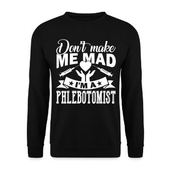 Phlebotomist I am A Phlebotomist - Unisex Sweatshirt - black - Front - Alina (178cm) & Michal (187cm)