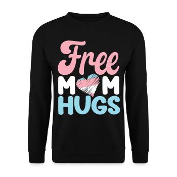 Transgender Trans LGBT Pride - Unisex Pullover - Schwarz - Vorne - Alina (178cm) & Michal (187cm)