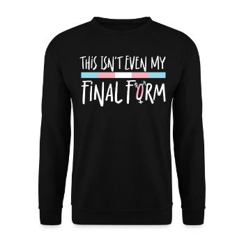 Transgender Trans LGBT Pride - Unisex Sweatshirt - black - Front - Alina (178cm) & Michal (187cm)