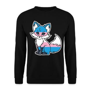 Fierté LGBT transgenre - Sweat-shirt Unisexe - noir - Devant - Alina (178cm) & Michal (187cm)