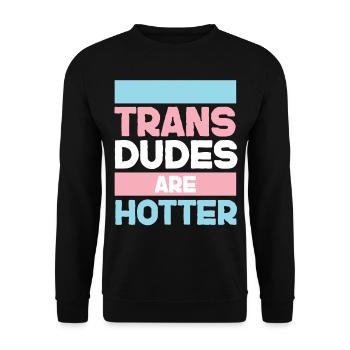 Fierté LGBT transgenre - Sweat-shirt Unisexe - noir - Devant - Alina (178cm) & Michal (187cm)