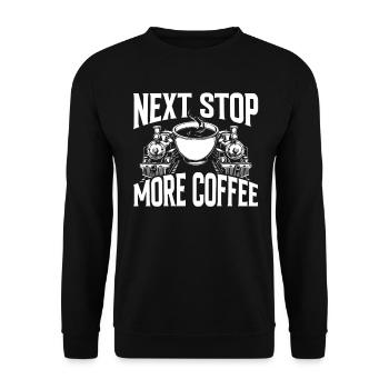 Zugfahrer Lokführer Zugliebhaber Bahnhof - Unisex Pullover - Schwarz - Vorne - Alina (178cm) & Michal (187cm)