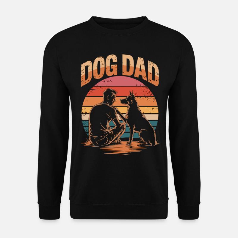 Stolzer Hundepapa - Dog Dad fürs Leben - Unisex Pullover - Schwarz