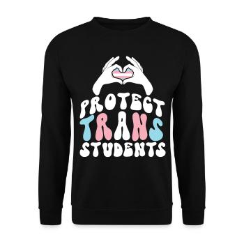 Fierté LGBT transgenre - Sweat-shirt Unisexe - noir - Devant - Alina (178cm) & Michal (187cm)