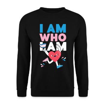 Fierté LGBT transgenre - Sweat-shirt Unisexe - noir - Devant - Alina (178cm) & Michal (187cm)
