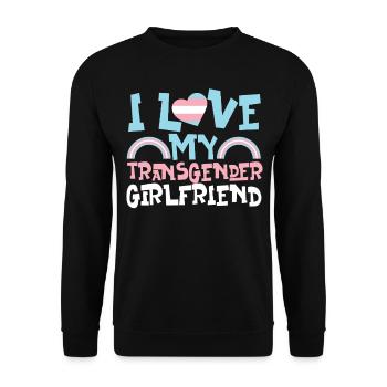 Transgender Trans LGBT Pride - Unisex Sweatshirt - black - Front - Alina (178cm) & Michal (187cm)