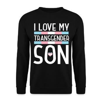 Fierté LGBT transgenre - Sweat-shirt Unisexe - noir - Devant - Alina (178cm) & Michal (187cm)