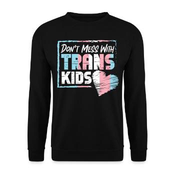 Fierté LGBT transgenre - Sweat-shirt Unisexe - noir - Devant - Alina (178cm) & Michal (187cm)