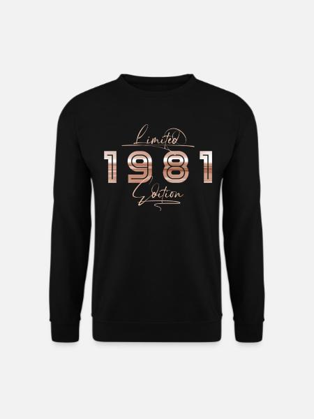 Limited 1981 Edition Retro Geburtstag Geschenk - Unisex Pullover - Schwarz
