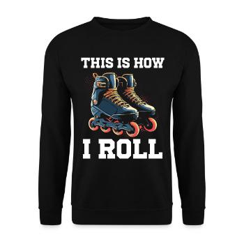 Patins à roues alignées Rollers Patins à roues alignées - Sweat-shirt Unisexe - noir - Devant - Alina (178cm) & Michal (187cm)