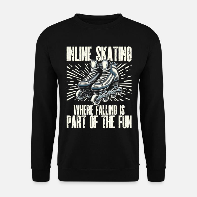 Inline Skating Rollerblading Inline Skates - Unisex Pullover - Schwarz