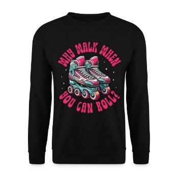 Patins à roues alignées Rollers Patins à roues alignées - Sweat-shirt Unisexe - noir - Devant - Alina (178cm) & Michal (187cm)