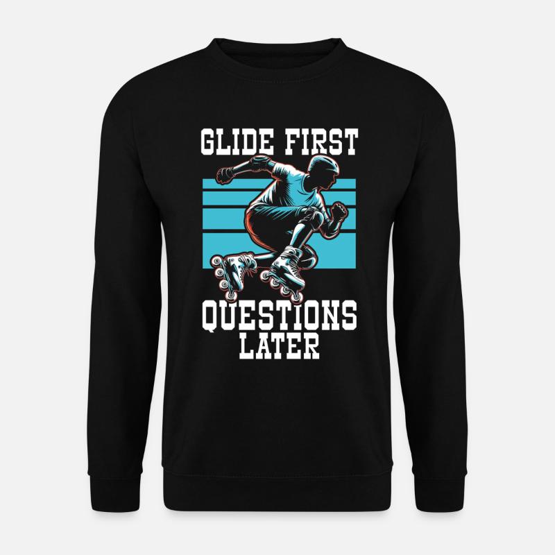 Inline Skating Rollerblading Inline Skates - Unisex Sweatshirt - black
