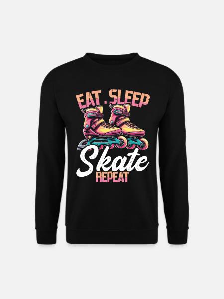 Inline Skating Rollerblading Inline Skates - Unisex Pullover - Schwarz