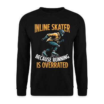 Inline Skating Rollerblading Inline Skates - Unisex Pullover - Schwarz - Vorne - Alina (178cm) & Michal (187cm)