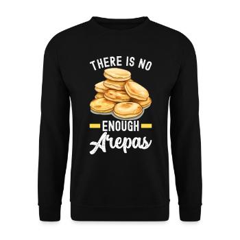 Venezolanische Arepas - Unisex Pullover - Schwarz - Vorne - Alina (178cm) & Michal (187cm)