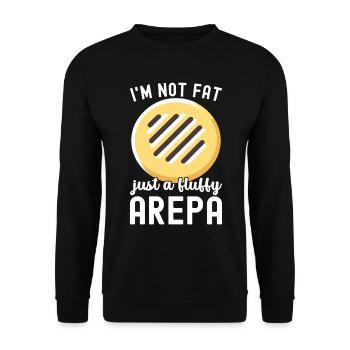 Venezolanische Arepas - Unisex Pullover - Schwarz - Vorne - Alina (178cm) & Michal (187cm)