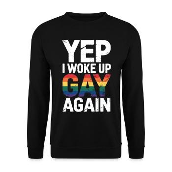 Pride in the Morning – Chemise LGBTQ - Sweat-shirt Unisexe - noir - Devant - Alina (178cm) & Michal (187cm)
