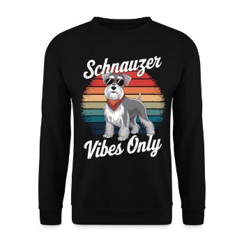 Chemise Schnauzer Cool - Sweat-shirt Unisexe - noir - Devant - Alina (178cm) & Michal (187cm)