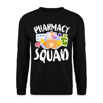 Pharmacy Tech Technician - Unisex Sweatshirt - black - Front - Alina (178cm) & Michal (187cm)