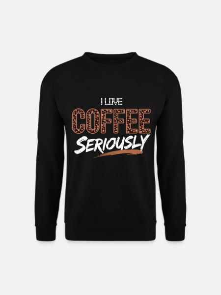 I Love Coffee Shirt - Unisex Sweatshirt - black